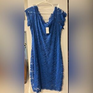 Maurices Royal Blue Lace Dress